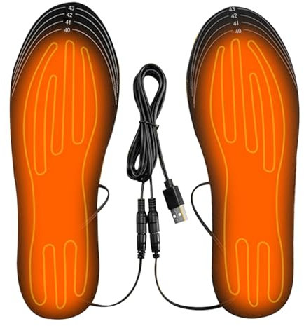 Chauffe-Pied pour Femmes Hommes USB Rechargeable chauffée chauffée chauffée se réchauffable Lavable libère Thermique intérieure intérieure Chaude Chaude Semelles intérieures Rechargeables pour h