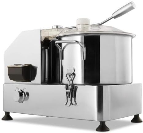 Cutter Électrique Professionnel 12L - 2 kW - Double Lame - 1100-2200 tr/min - Haute Performance