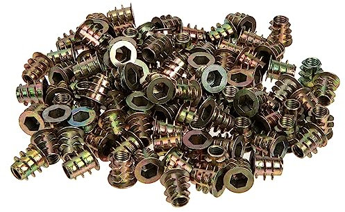 MUCKLILY 100piezas De Inserción Atornillables Para Muebles De Madera Insertos Roscados De Conector De Fijación