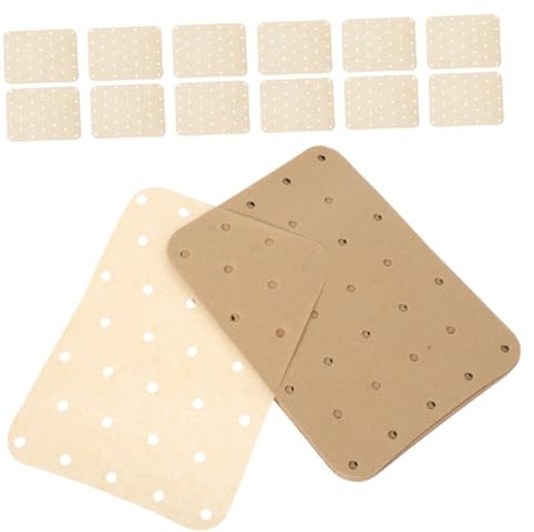 Sosoport 180pièces Papier Sulfurisé Perforé Antiadhésif Pour Friteuse à Air Et Four Absorbant Huile Pour Cuisson Rôtissage