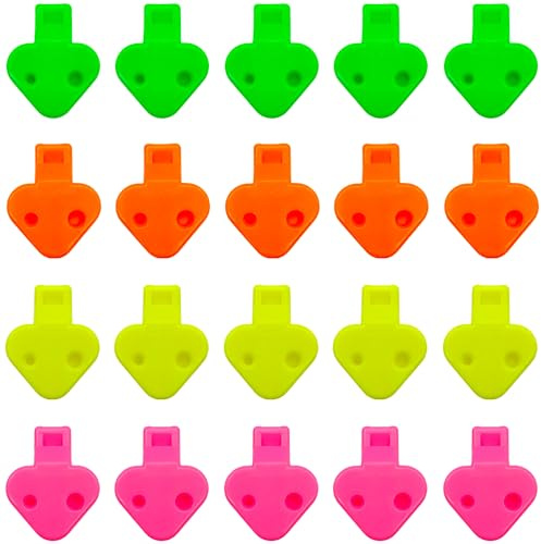 Niuhong 20 Pcs Party Krachmacher Mehrfarbig Geräuschemacher Pfeifen Lustige Pfeife Kunststoff Pfeife Spielen Musikspielzeug Kinder Geschenke Geburtstag Party Karneval Zufällige Farbe (B)