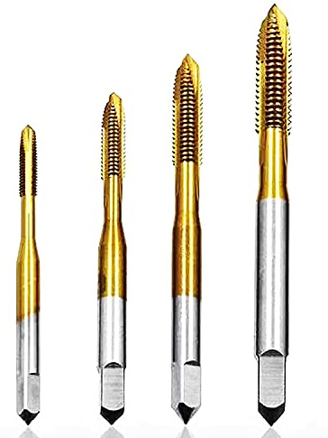 Brocas Macho de roscar de máquina con ranura recta y revestimiento de titanio, macho de roscar métrico(M20*2.5)