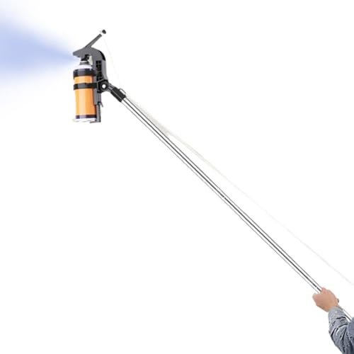 Lpoppcx Adaptador para Poste de Extensión de Bote de Spray, Mango de Gatillo Ajustable Para Latas, Aplicador De Insecticida En Polvo Con Varilla Telescópica Para Pintura Muebles Restauración Marcos De