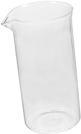 Hemobllo Verre Transparent Tasse De Rechange Pour Cafetière à Piston Résistant Chaleur Utilisable Pour Expresso Et Jus Facile Entretien