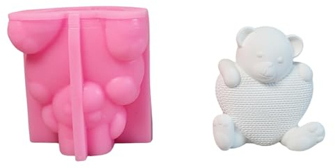 Stampi in silicone a forma di cuore per sapone, caramelle, cioccolato, cemento, gesso, silicone per la decorazione domestica