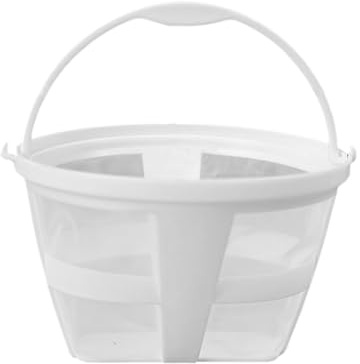 Filtro de café reutilizable, colador de malla lavable, filtro para cafeteras de 6 a 8 tazas con mango, material de acero inoxidable resistente, accesorios para filtrar té y bebidas en la cocina a H