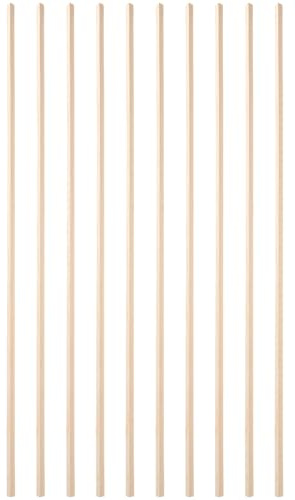 OSOLADY Baguettes en Bois Triangulaires Isocèles 6 Mm X 50 Cm, Lot de 10 Pièces, Moulures de Finition pour Fenêtres et Moustiquaires, Baguettes Décoratives DIY pour Encadrement
