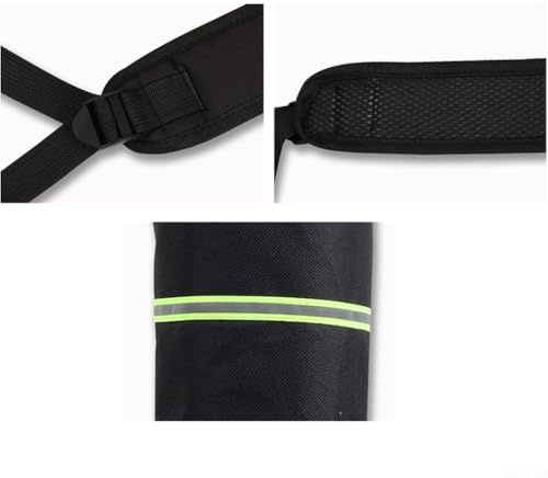 Gdfnmogo Outdoor Arrow Quiver for Field Training – 40-50 Capacity, Reflective Oxford Cloth Back Quiver, Lightweight 108g, 485mm x 120mm x 90mm, Black