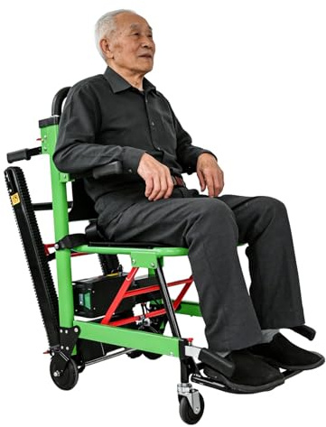 Elektrischer Treppensteiger,Elektrischer Treppenlift-Rollstuhl Für Ältere Menschen,Mobiler Treppenlift,Treppensteiger Rollstuhl,Treppen Transportkarre,Aluminiumlegierung green