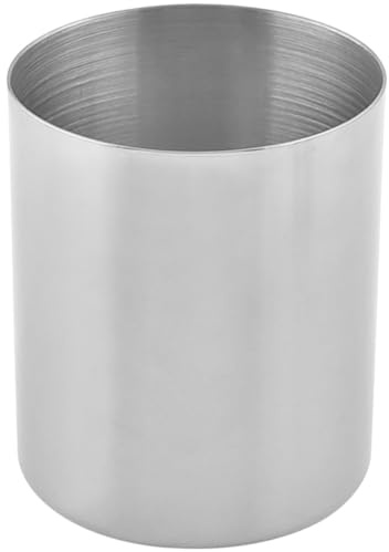 JOYOFREELY Moderner Metallener Make Up Pinselhalter aus Edelstahl mit Glatter Oberfläche Praktischer Organizer für Stifte und Kosmetikpinsel im Schlafzimmer oder Ankleidezimmer