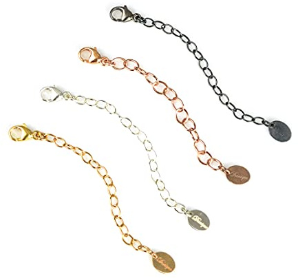 Necklace extender, Sterling Silver extender or 14K Gold Filled extender or oxidized silver extender, chain extender - custom extender