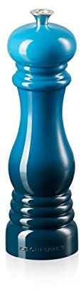 Le Creuset Classic Adjustable Salt Mill Grinder, Chip-Resistant ABS Plastic, Anti-Corrosion, 40g, 21 cm, Deep Teal, 96002000642000