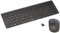 Rapoo 9300M kabelloses Tastatur-Maus Set Wireless Deskset 1300 DPI Sensor 12 Monate Batterielaufzeit kompakt DE-Layout QWERTZ PC & Mac - schwarz