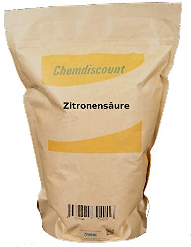 1,5kg Zitronensäure im Kraftpapierbeutel, Lebensmittelqualität E330