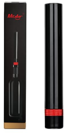 Mr.do Cavatappi Vino Apribottiglie Portatile Tasca Tirabottiglie a Pompa d'aria Rosso