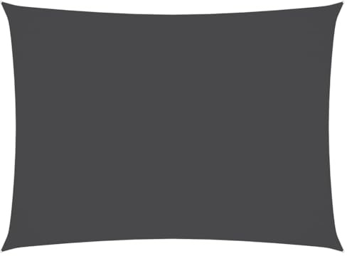 vidaXL Toldo de Vela Rectangular Tela Oxford Gris Antracita 3x5 m
