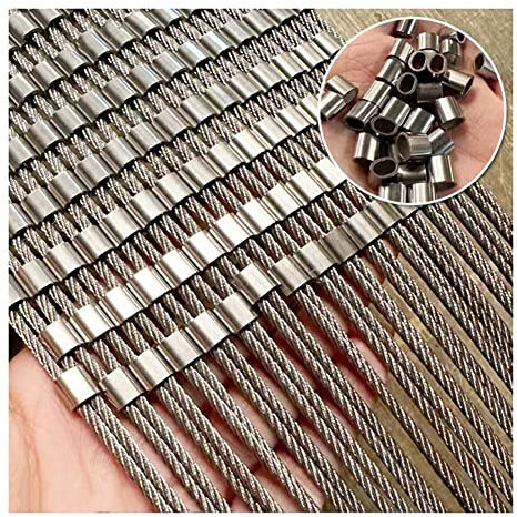 Verzinkte Drahtzaunrolle, Flexibles Edelstahl Mesh Kabel Schlagfestigkeit Hohe Höhe Anti-Fall Netz Garten Farm Dekor Zaun (Farbe : Silver-3mm, Größe : 1x12m)