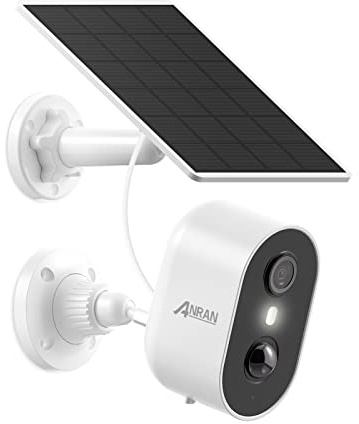 ANRAN 2K Überwachungskamera Aussen WiFi Akku Sola,3MP Kabellose Kamera Überwachung Aussen,PIR-Bewegungserkennung,Infrarot Personen-Erkennung Intelligenter Alarm,Farbnachtsicht,Für Alexa,2-Wege-Audio