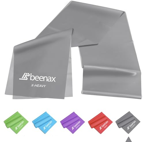 Beenax Resistance Band For Men & Women - Exercise Band to Build Muscle, Flexibility, Strength for Pilates, Yoga, Rehab, Stretching, Fitness, Gym, Physio, Strength Training and Workout