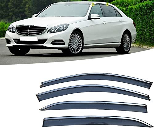 DIOTTI 4 Piezas Deflector Ventana Lateral para Benz E Class 2017-2022, Visera Ventana Lateral Coche Toldos Ventilación Visera Ventana Lateral
