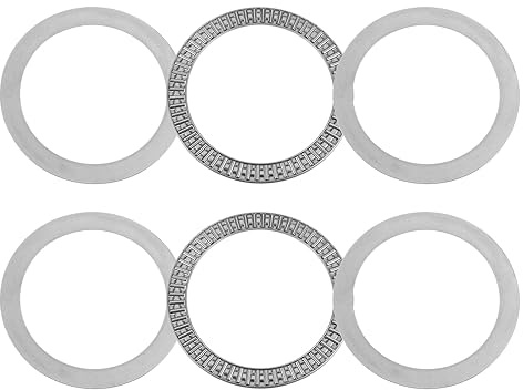 sourcing map Rodamientos de Agujas de Empuje Axk120155 con Arandelas Diámetro Interior de 120 MM Diámetro Exterior de 155 MM Ancho de 4 MM 2 Unidades