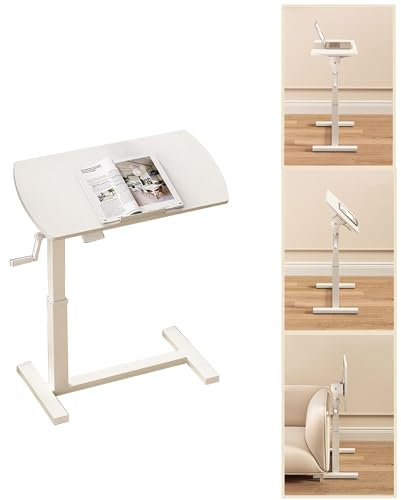 Beistelltisch Couch C Form mit Rollen Höhenverstellbarer Couchtisch Holz Wohnzimmertisch Klein Sofa Tisch Coffee Side Table Schmal Laptoptisch Die Unter Sofa Und Bett Geschoben Werden Können ( Color :