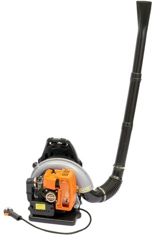 LANNADD 65cc Leaf Vacuum Blower, 2 Stroke Portable Backpack Leaf Blower with Adjustable Shoulder Strap, Garden Tool Petrol Leaf Blower Blower for Garden Leaves and Snow Clean