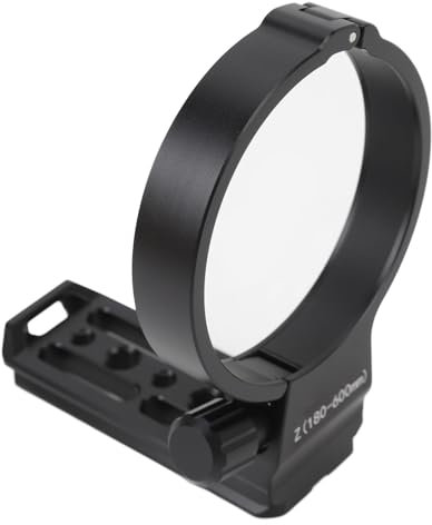 Lens Collar for Z 180-600mm F/5.6-6.3 VR, Lens Tripod Mount Ring Built-in Arca Type Quick Release Plate with 1/4 Inch and 3/8 Inch Screw Holes