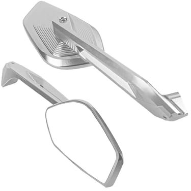 HZBHD Motorradspiegel Seitenrückspiegel Für R1200GS LC ADV S1000XR F850GS F750GS R1250GS R1300GS 10MM Rückspiegel(Silber)