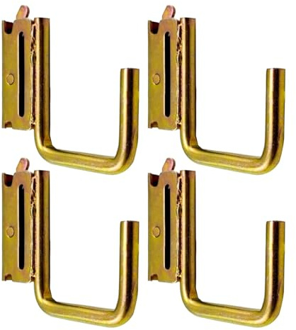 Gancho E Track J,Gancho Etrack - 4 Perchas de riel E de Hierro galvanizado - Accesorios de riel E con Resorte para Sistemas de Amarre de Carga en remolques de Camiones