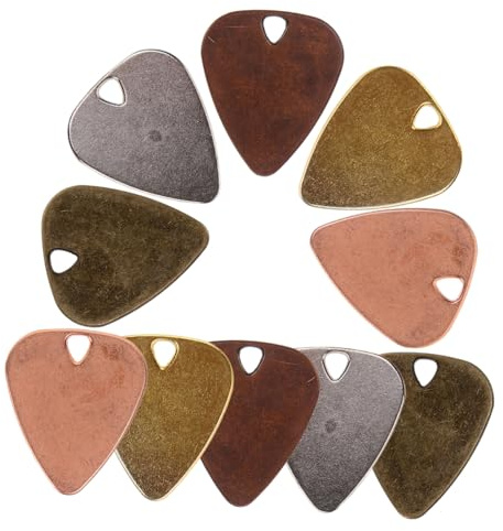 AOKWAWALIY 10st Plektrum Bass-fingerpick Plektren Für E-gitarren Banjo-picks Bass-daumenpick Gitarren-fingerpicks Gitarren-plektren Bassgitarren-picks Mandoline Plektren Zinklegierung
