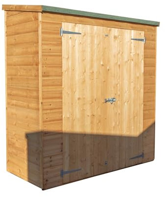 WALTONS | 6 x 2.6 Shiplap Storage Shed | Pent Roof | Shiplap Tongue and Groove | Wooden Garden Storage Shed | 10 Year Anti Rot Guarantee | 6 x 2.6 6ft 2.6ft