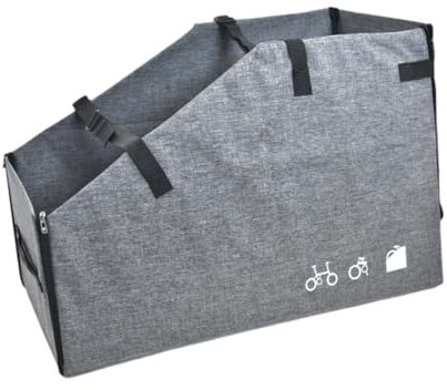 kowaku Organisateur de Coffre de Voiture Boîte de Rangement de Vélo Pliant Sac de Rangement de Vélo Pliant Multifonctionnel Pratique pour La Saint-Valentin A, Gris