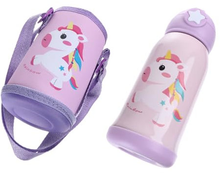 Cabilock Lustiger Vakuum-thermobecher Mit Flachem Schiebedeckel Isolierter Becher Aus Edelstahl 304 Für Jungen Und Mädchen Personalisierte Wasserflasche Als Familiengeschenk