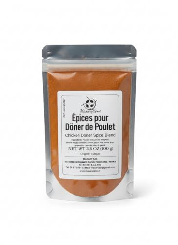 MasarySpice - Mélange d'Épices pour Döner de Poulet, Assaisonnement Traditionnel, 100g