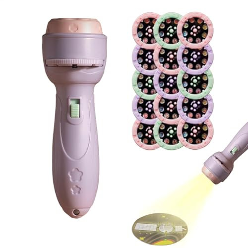 Fabixoin Torch And Projector,Torch Light And Projector With 15 Images, Children's Projector Torches, Kids Night Light Torches, 120 Patterns Kids Flashlight Projector Toys For Toddler And Age 3+ Years