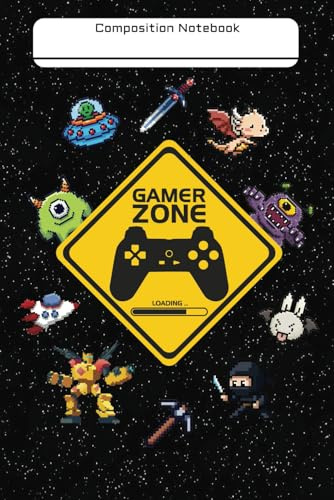 Gaming Themed Composition Notebook: For School or Taking Notes | For Kids, Teens, or Adults