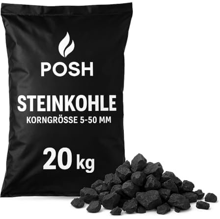 Carbone di carbone fine 5-50 mm, 20 kg, combustibile di alta qualità per forni, caldaie e impianti a combustibile solido, basso contenuto di cenere, alto potere calorifico