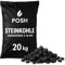 POSH Carbone di carbone fine, 5-50 mm, 20 kg, combustibile di alta qualità per forno, caldaie e impianti a combustibile solido, basso contenuto di cenere, alto potere calorifico