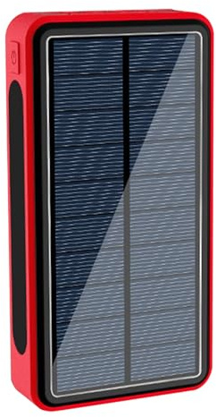 Power Bank solaire sans fil - Chargeur portable multifonction universel pour téléphone portable | Batterie externe lampe de poche LED intégrée pour appareils électroniques tablettes téléphones