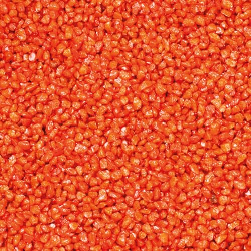 Deko-Granulat orange als farbige Streudeko - 5 kg grober Deko-Sand Ø 2-3 mm für Gläser, Vasen