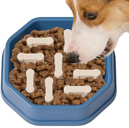 Slow Feeder Dog Bowls | Anti-choking Bowl Dish,Puppy Dishes,for Dogs Puppy Pet Cat Water Feeding Eating Small Large Medium Breed