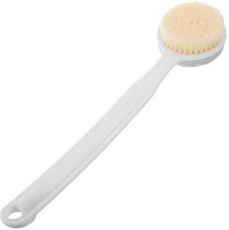 Healifty Strumento per Piedi con Manico lungo in Pietra Pomice e Spazzola Esfoliante per la Rimozione della Pelle Morta Accessorio per Pedicure Leggero e Portatile Adatto a Casa Viaggi e