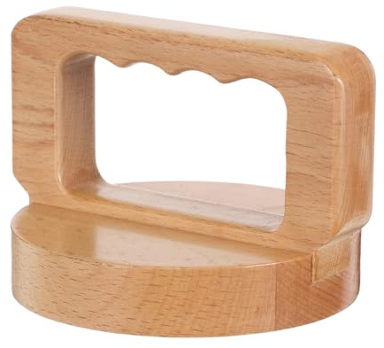 Healeved Prensa de Madera para Impresión Infantil con Mango Ergonómico de Haya Herramienta para Entintar y Grabado Madera Bloque para Linograbado y Manualidades Creativas Suministros