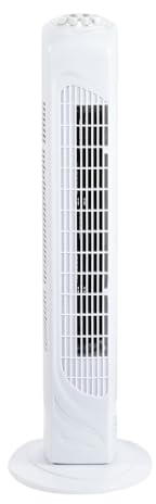 wonderlamp - Ventilador de torre Velao, Oscilante, 3 velocidades, 45W, Temporizador, Ventilador de pie Alto 73cm, Diámetro 23.5 cm