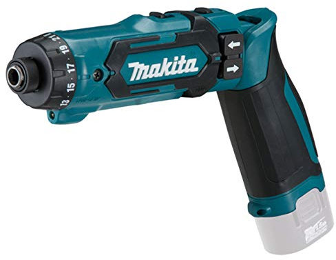 Makita DF012DZ Cordless Screwdriver (7.2 V, Without Battery, Max. Torque 8.0 Nm, 2-Speed Gearbox, 21-Speed Torque Adjustment