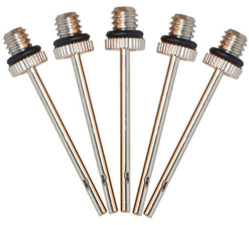 athletikor 5 x Ball Pumpe Nadeln | Ventilnadeln für Ballpumpe | Ventil Nadel Set | Schraubgewinde | Volleyball | Fußball | Ersatznadeln