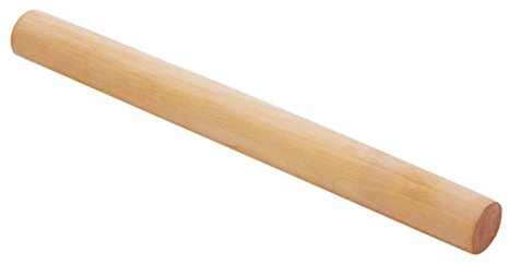 Boodtag Lot de 2 rouleaux à pâtisserie en bois durable pour pâtisserie, biscuits, tarte, pizza, pâte à pizza, outil de cuisine en bois durable, taille aléatoire (50 cm)