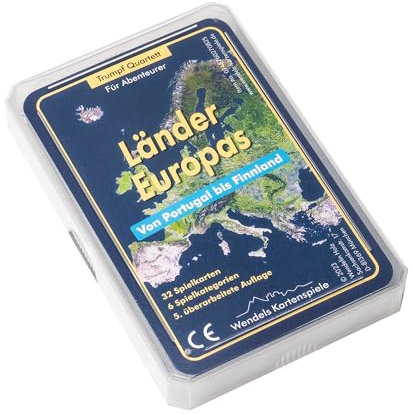 Wendels Kartenspiele Länder Europas Trumpf Quartett Spiel mit aktuellen Infos