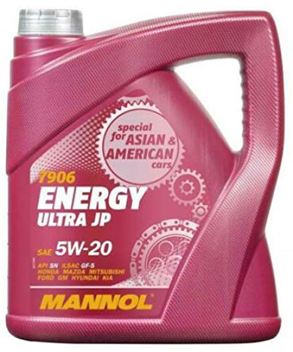 MANNOL Energy Ultra JP 5W20 SN ILSAC GF-5 Fully Synthetic Engine Oil, 5 Litres